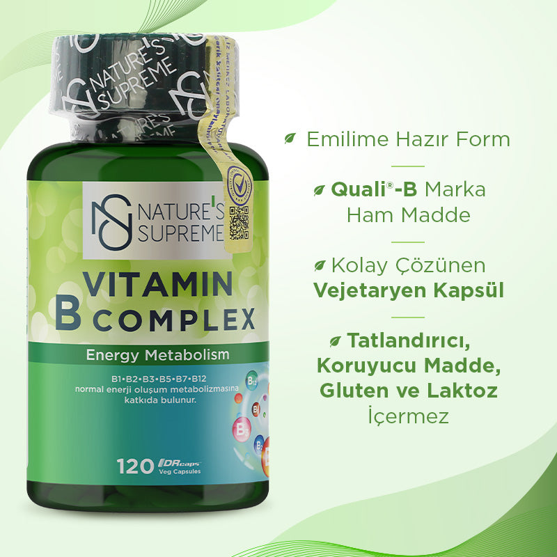 Nature's Supreme Vitamin B Complex 120 Capsules