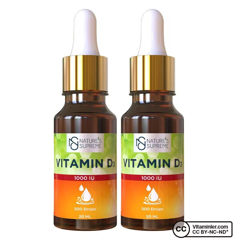 Nature's Supreme Vitamin D3 1000 IU 20 mL Drops 2 Pack