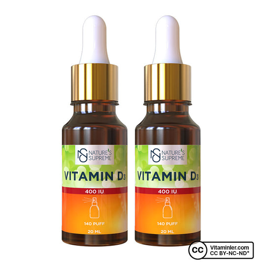 Nature's Supreme Vitamin D3 400 IU 20 mL (2 Pack)