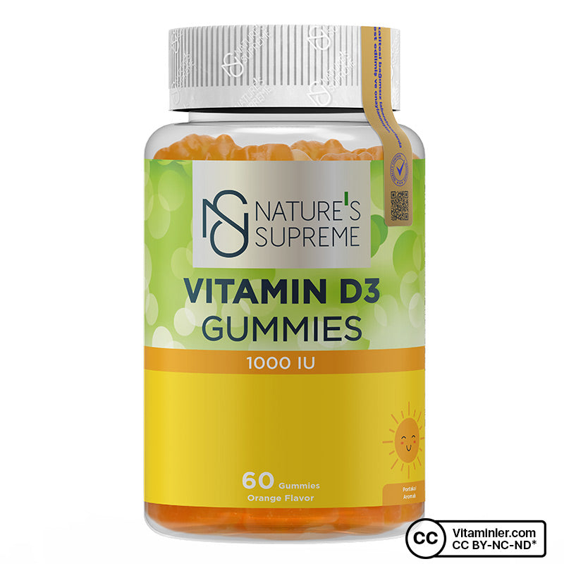 Nature's Supreme Vitamin D3 Gummies 60 Chewable