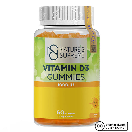 Nature's Supreme Vitamin D3 Gummies 60 Chewable