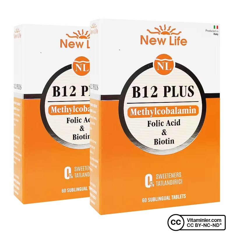 New Life B12 Plus 60 Tablets (2 Pack)