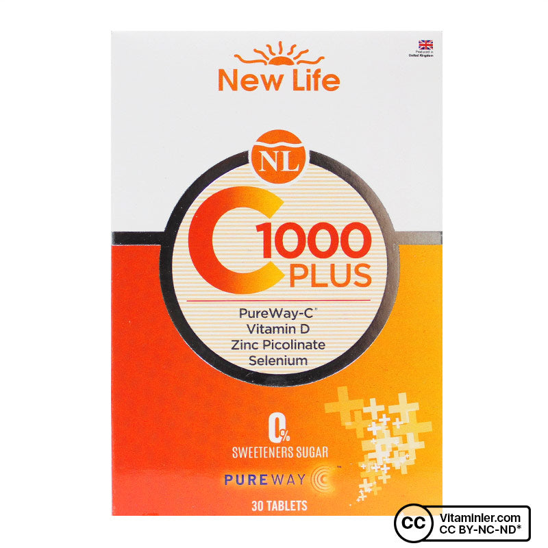 New Life C-1000 Plus Vitamin C 30 Tablets