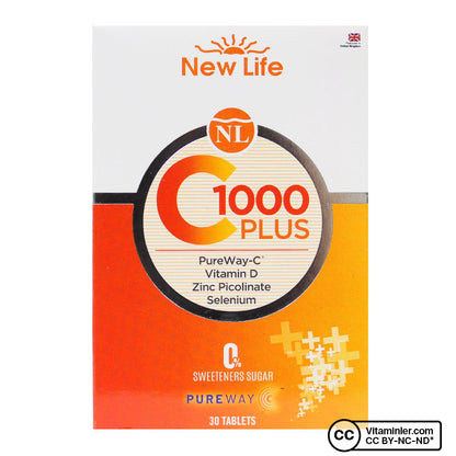 New Life C-1000 Plus Vitamin C 30 Tablets