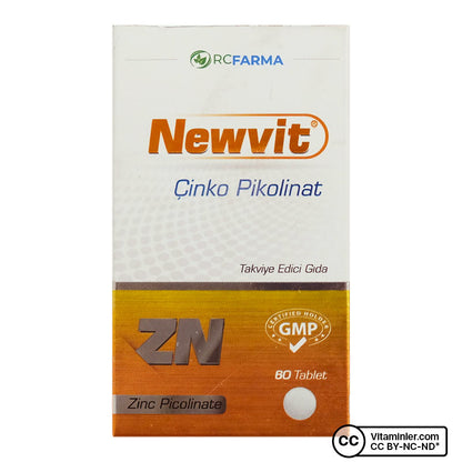 Newvit Zinc Picolinate 60 Tablets