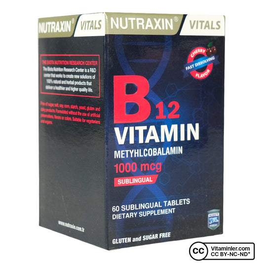 Nutraxin Vitamin B12 1000 mcg 60 Tablets