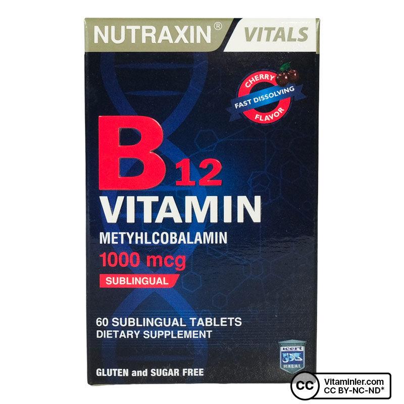 Nutraxin Vitamin B12 1000 mcg 60 Tablets