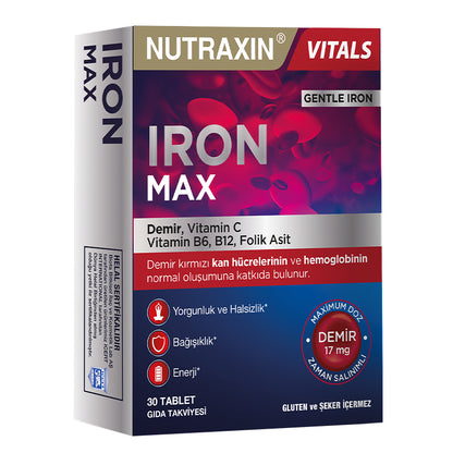 Nutraxin Iron Max 30 Tablets