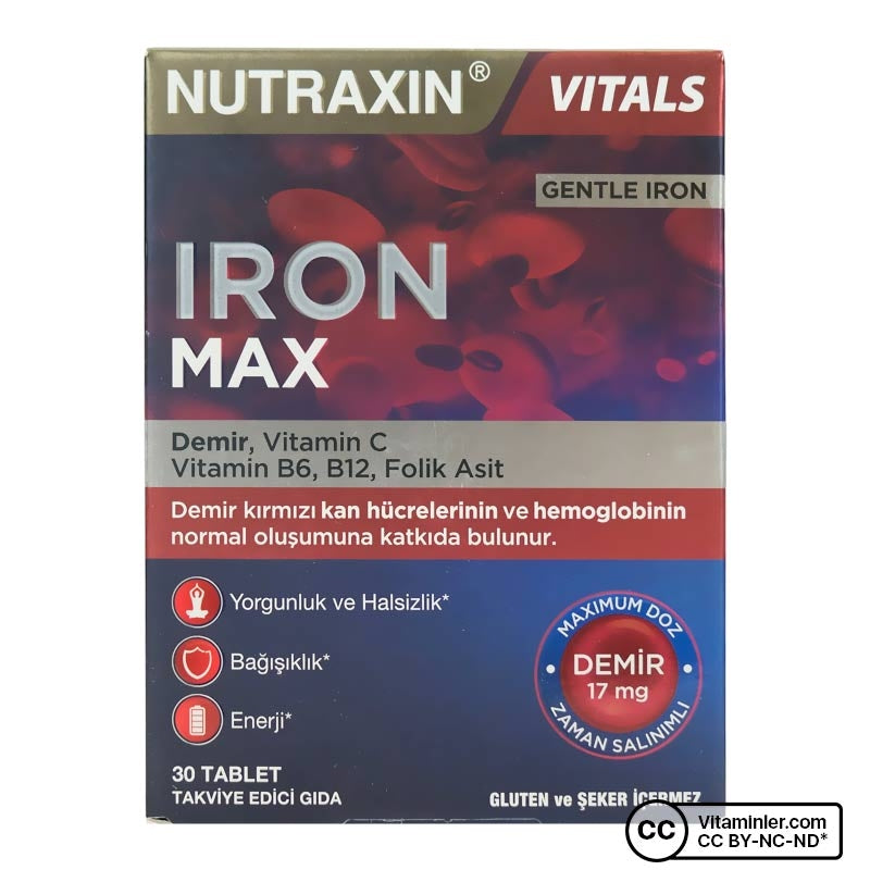 Nutraxin Iron Max 30 Tablets