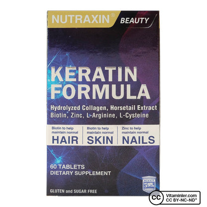 Nutraxin Keratin Formula 60 Tablets