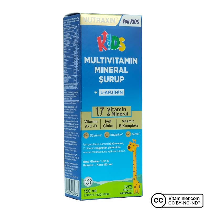 Nutraxin Kids Multivitamin Mineral Syrup 150 mL