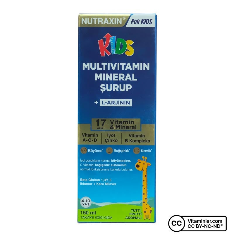 Nutraxin Kids Multivitamin Mineral Syrup 150 mL