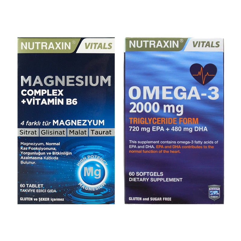 Nutraxin Magnesium Complex + Omega 3 Set