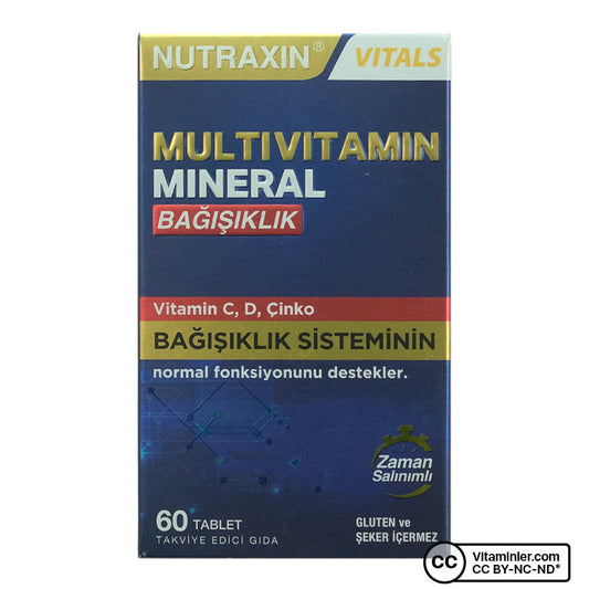 Nutraxin Multivitamin Mineral Immune 60 Tablets