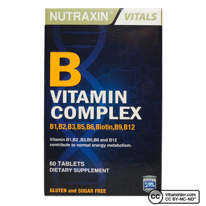Nutraxin Vitamin B Complex 60 Tablets