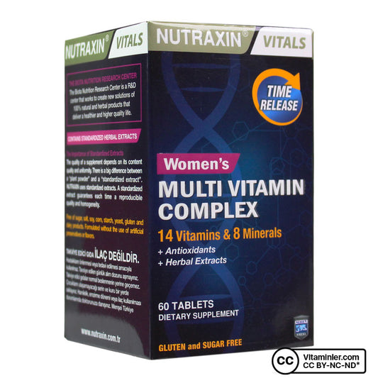 Nutraxin Women's Multivitamin Complex 60 Tablets