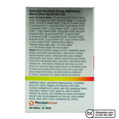 Ocean Daily One Energy 30 Tablets