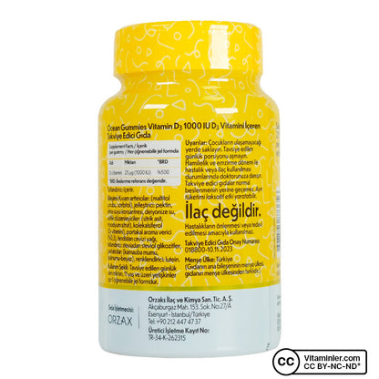 Ocean Gummies Vitamin D3 60 Chewable