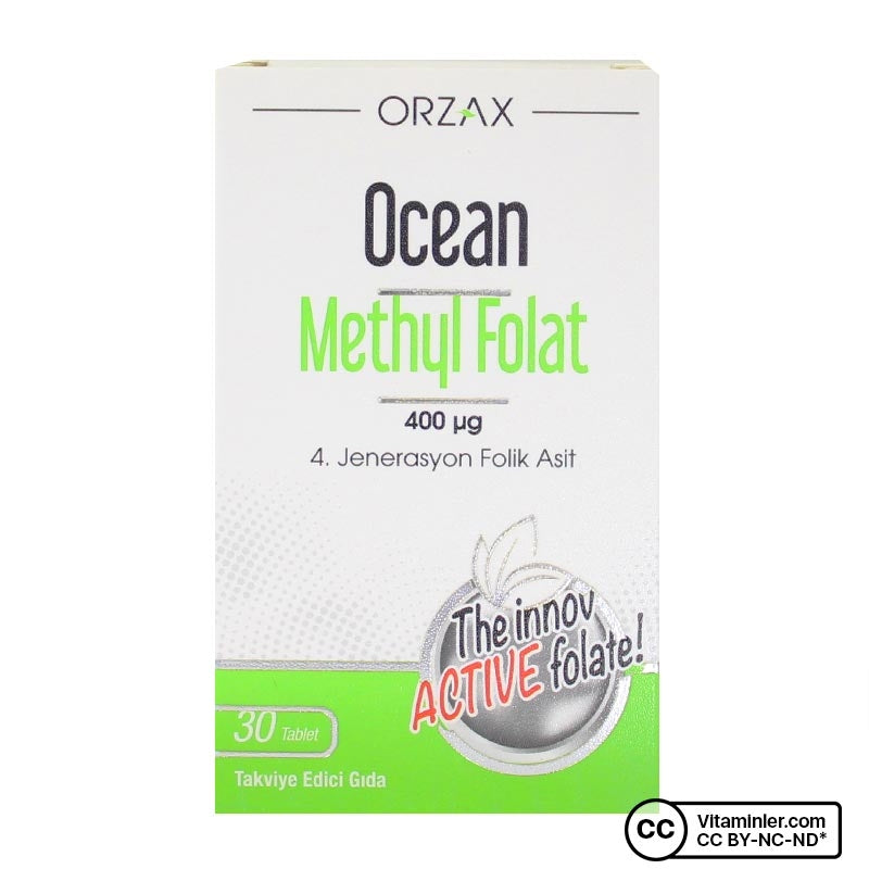 Ocean Methyl Folate 400 mcg 30 Tablets