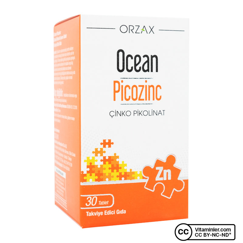 Ocean Picozinc Zinc Picolinate 30 Tablets