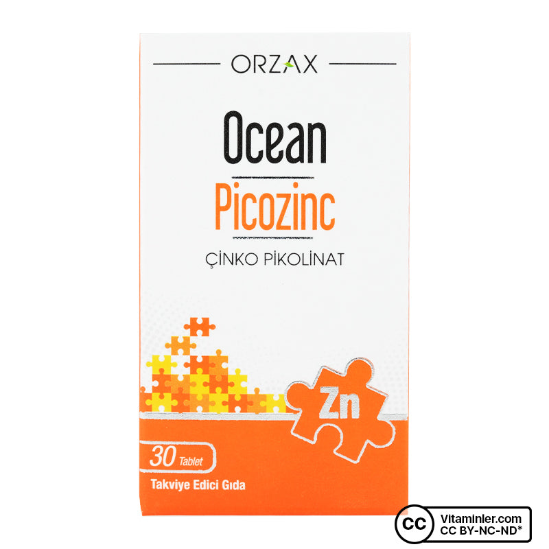Ocean Picozinc Zinc Picolinate 30 Tablets