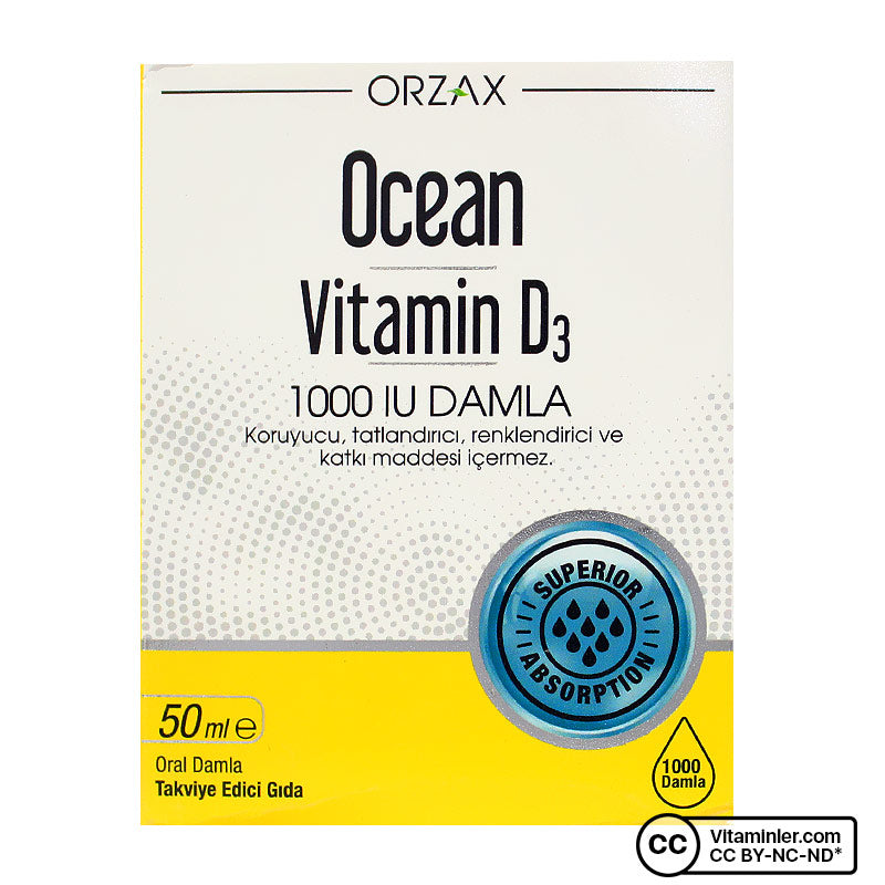 Ocean Vitamin D3 1000 IU Drops 50 mL
