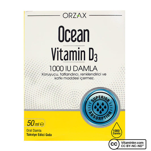 Ocean Vitamin D3 1000 IU Drops 50 mL