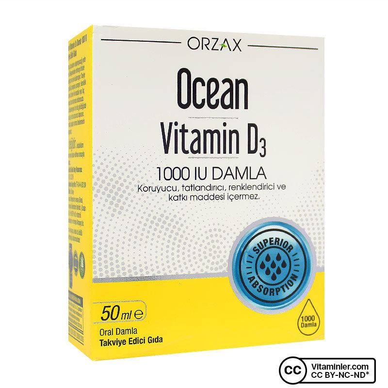 Ocean Vitamin D3 1000 IU Drops 50 mL