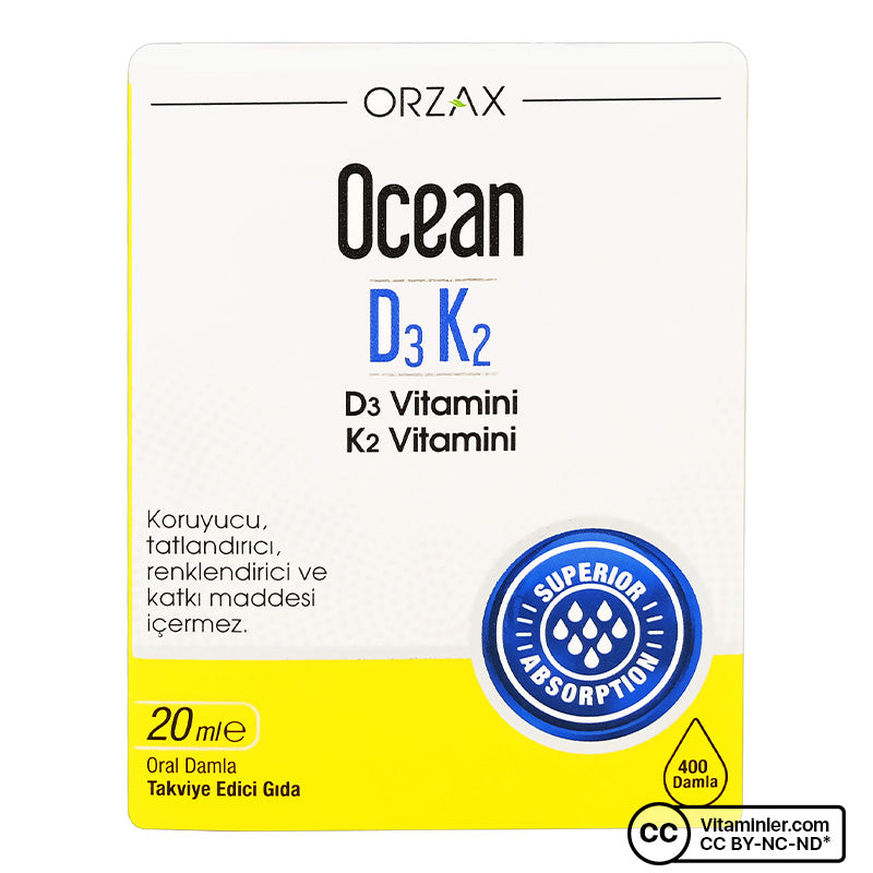 Ocean Vitamin D3 K2 Drops 20 mL