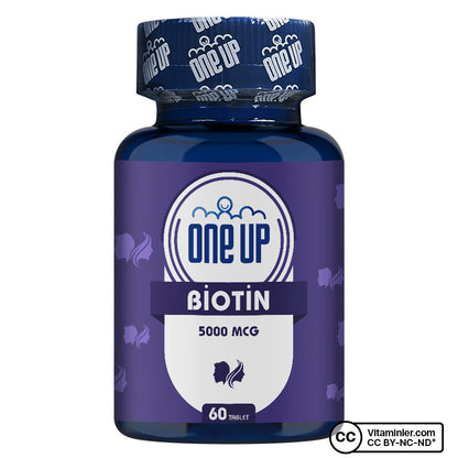 One Up Biotin 5000 mcg 60 Tablets