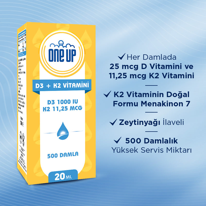 One Up Vitamin D3 + K2 20 mL Drops