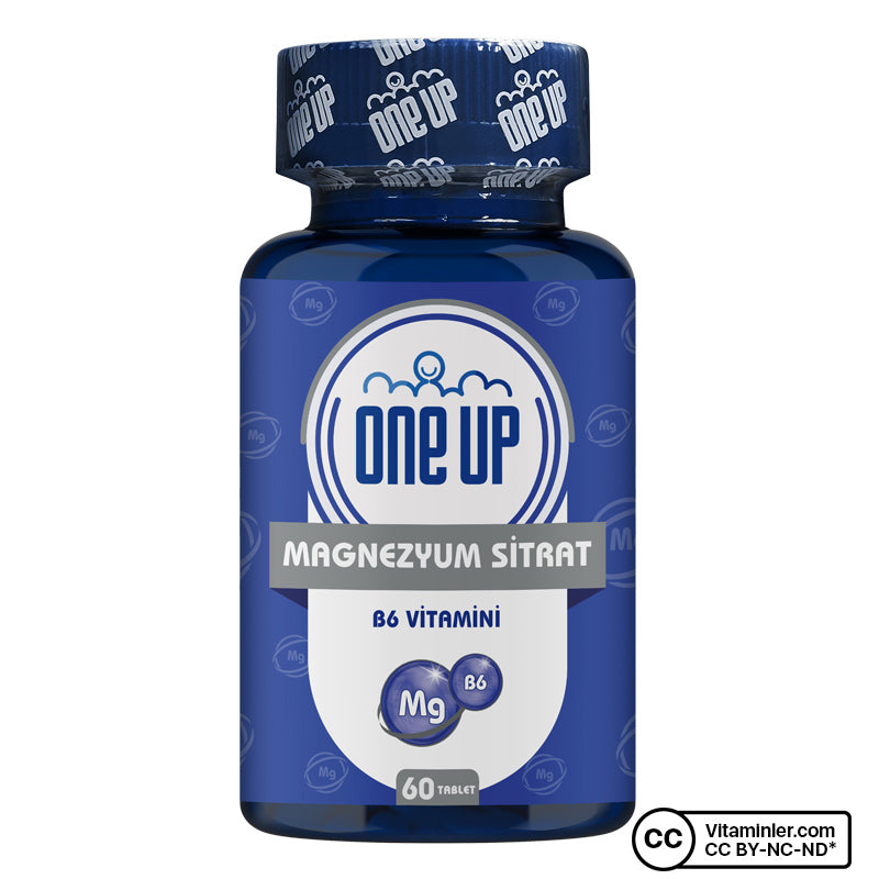 One Up Magnesium Citrate Vitamin B6 60 Tablets