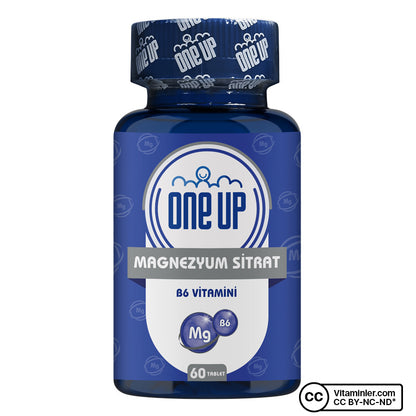 One Up Magnesium Citrate Vitamin B6 60 Tablets