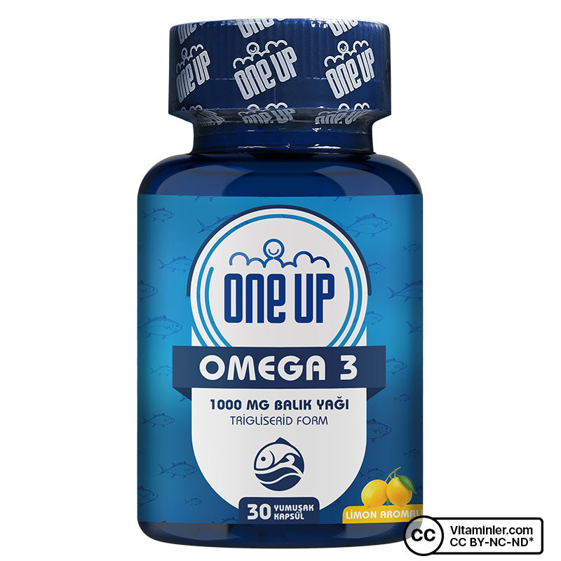 One Up Omega 3 1000 mg 30 Capsules + Sambucus Nigra (Elderberry) 20 Effervescent Tablets