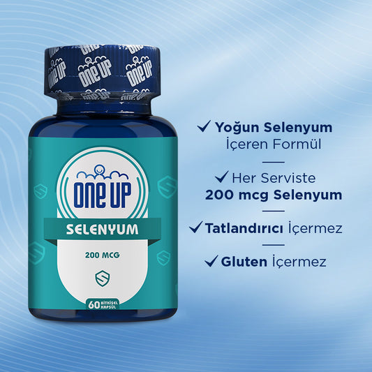 One Up Selenium 200 mcg 60 Capsules