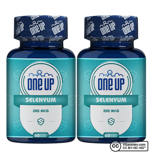 One Up Selenium 200 mcg 60 Capsules 2 Pack