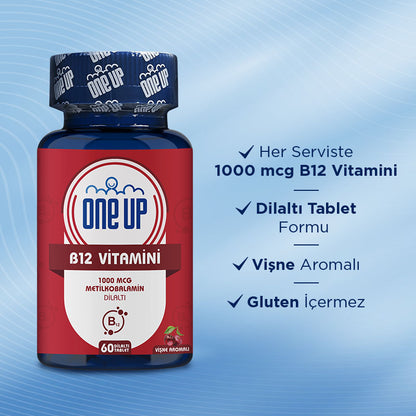 One Up Vitamin B12 60 Sublingual Tablets