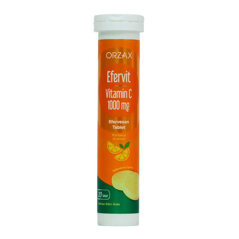 Orzax Efervit Vitamin C 1000 mg - 20 Effervescent Tablets