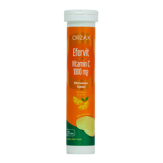 Orzax Efervit Vitamin C 1000 mg - 20 Effervescent Tablets