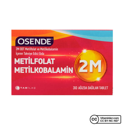 Osende 2M Methylfolate & Methylcobalamin 30 Tablets