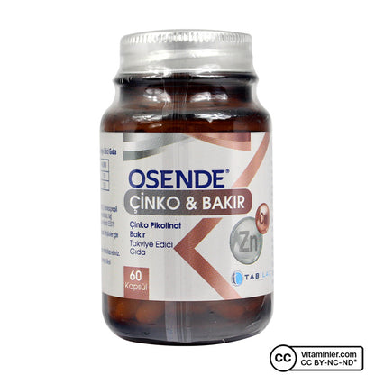 Osende Zinc Copper 60 Capsules