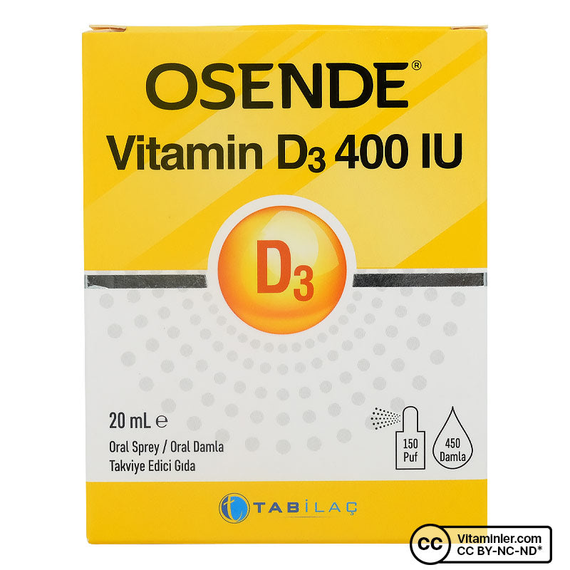 Osende Vitamin D3 400 IU 20 mL Drops