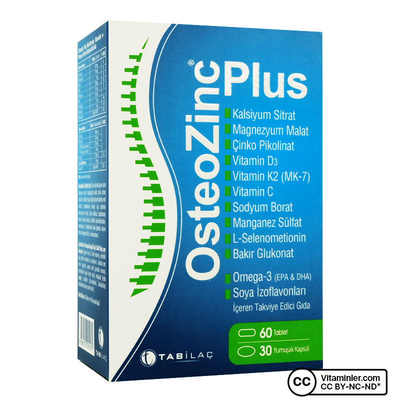 OsteoZinc Plus 30 Capsules & 60 Tablets