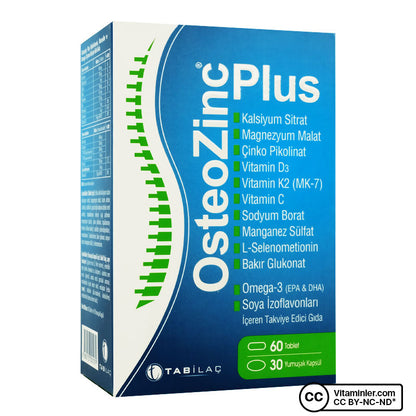 OsteoZinc Plus 30 Capsules & 60 Tablets