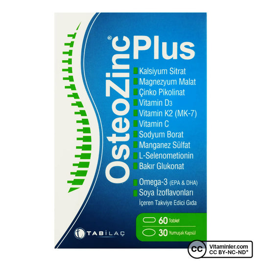 OsteoZinc Plus 30 Capsules & 60 Tablets