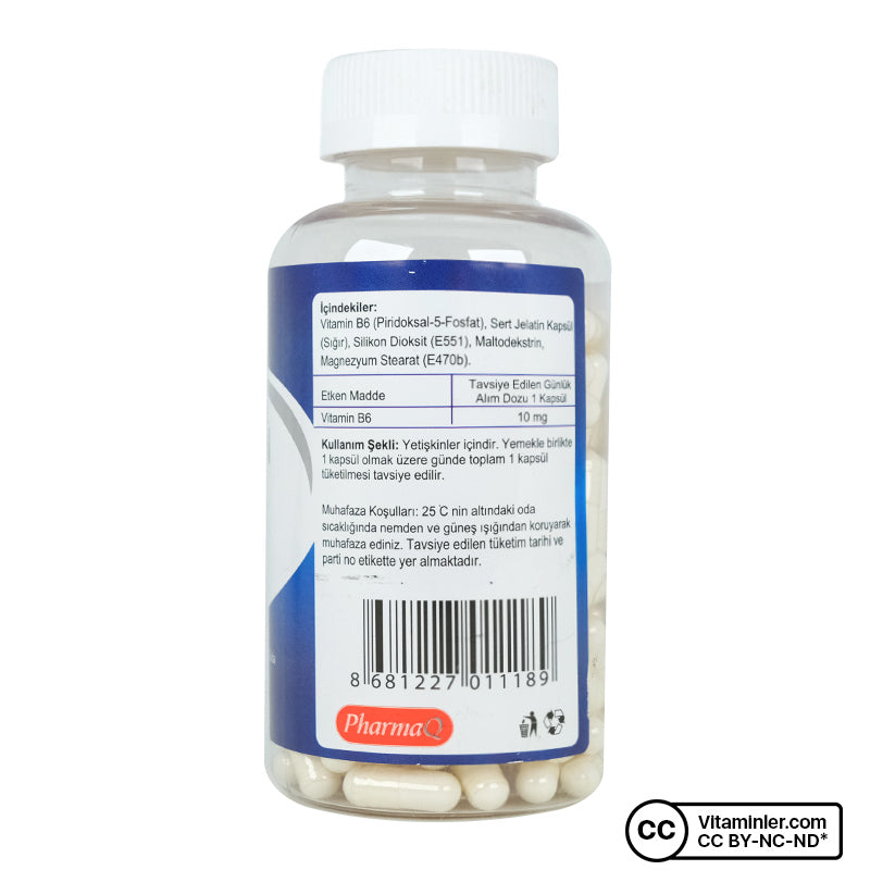 PharmaQ Vitamin B6 180 Capsules