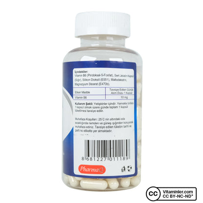 PharmaQ Vitamin B6 180 Capsules