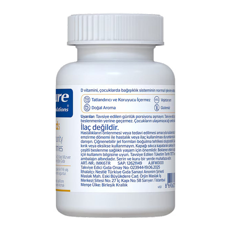 Pure Encapsulations Kids Immunity Gummies 60 Chewable