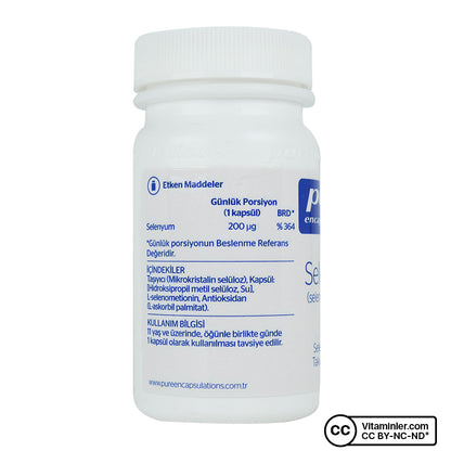 Pure Encapsulations Selenium 200 mcg 30 Capsules