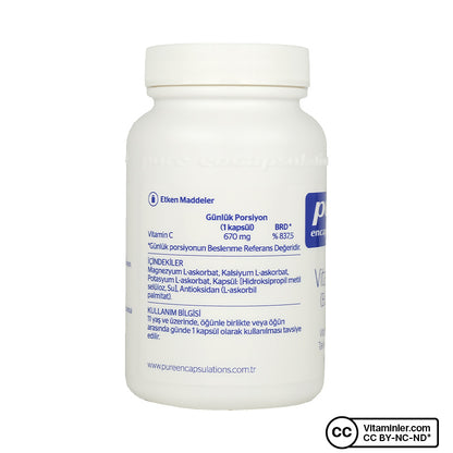 Pure Encapsulations Buffered Vitamin C 60 Capsules